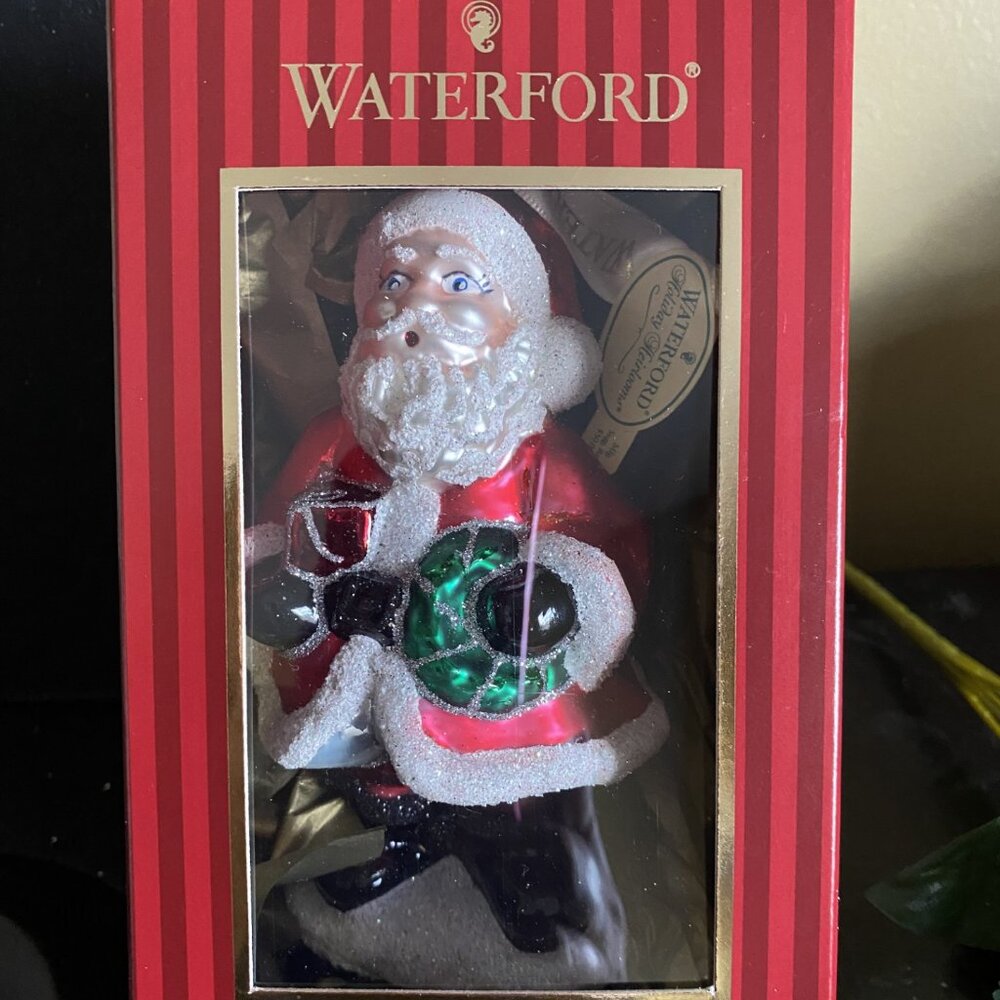 Waterford North Pole Santa Holiday Heirlooms Ornament